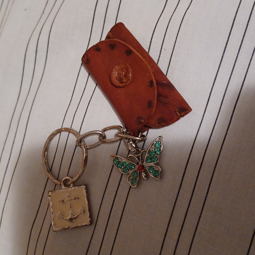5 For $15 Keychain butterfly charm, anchor charm - Picture 5 of 6